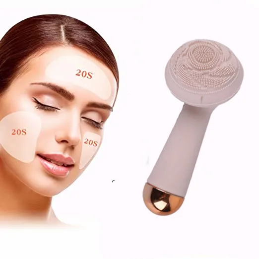 Face Cleanser Brush Electric Waterproof Soft Silicone Face Brush Mini Electric Facial Cleaning Brush