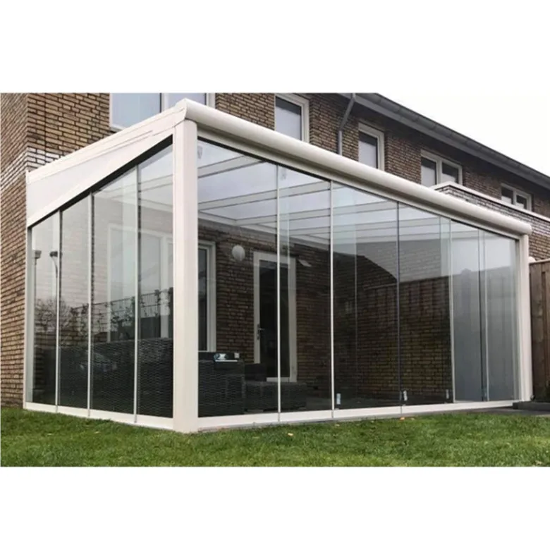 Wintergarten Wall Mounted Aluminum Alloy Veranda Glass Sunroom