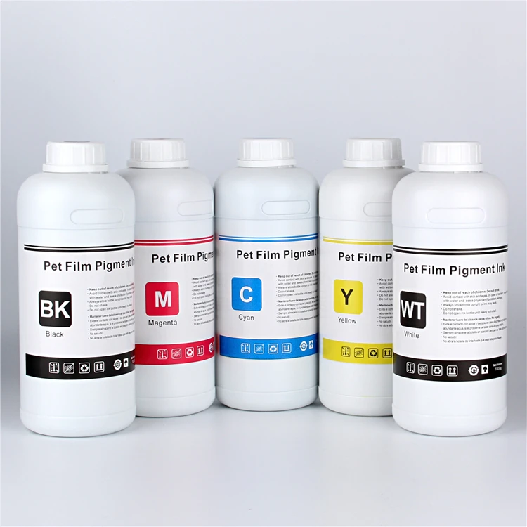 1000 мл набор из 5 цветов Высококачественная текстильная пигментная теплопередающая пленка DTF чернила для Wj-240S принтера совместимые с Аполло