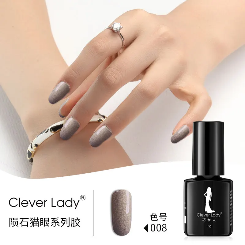 High Quality Cat Eye Stone Series Nail Glue Eco-friendly Matte Organic Long Lasting Bright Uv Gel Nail Polish