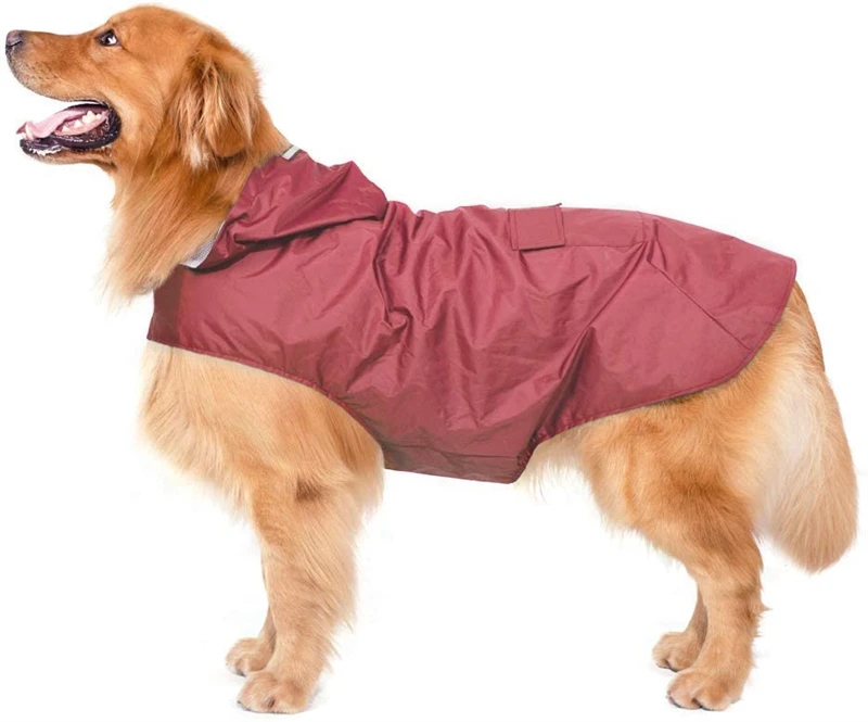 Waterproof All-Inclusive Poncho Dog Outdoor Raincoat Pet Cat Dog Raincoat Hooded Reflective For Medium Size Dog