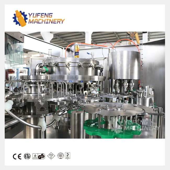 Fully Automatic 4500BPH PET Plastic Bottle Carbonated Soda Drink Filling Machine