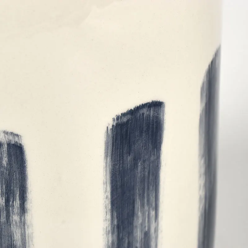 Luxury Home Nordic Modern Decoration Geometry Shape Ceramic Vase Flower And Candle Vases