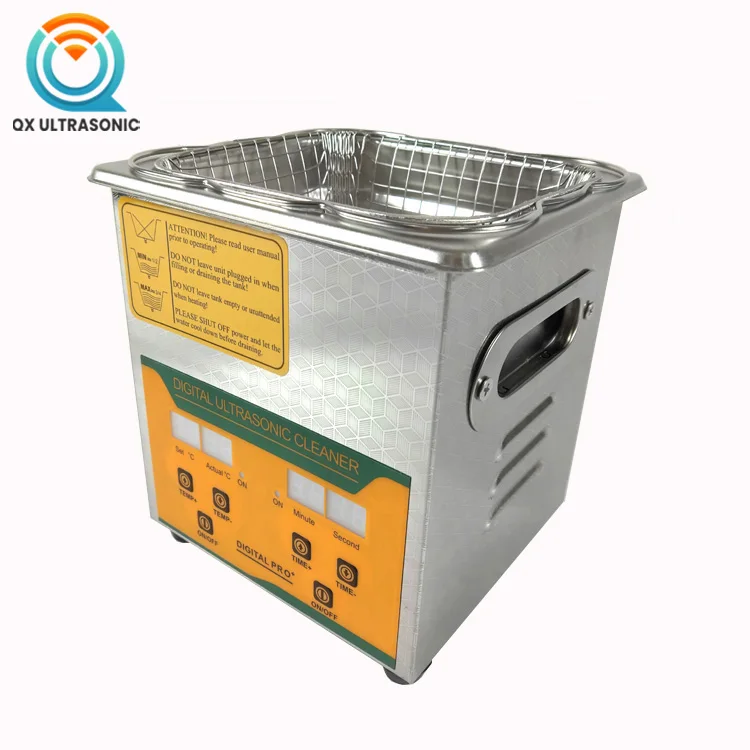 
2L Digital Timer Portable Ultrasonic Cleaner Automatic Ultrasonic Vibration Cleaning Machine With Heating 