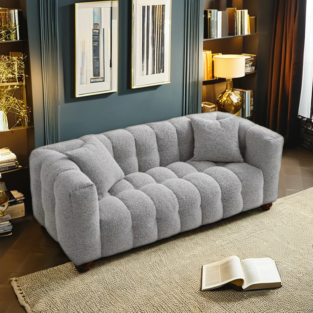 U-Best Luxury Modern Design Velvet Sofa Bed Home Furniture Leisure Chair with Modular Feature for Living Room Set