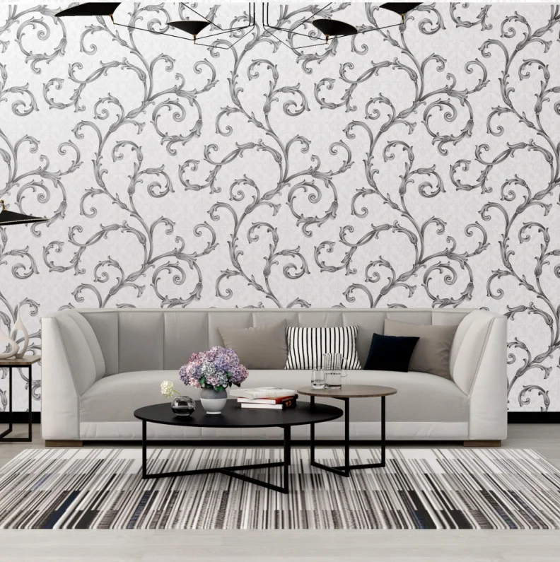 China Factory price Colorful Wall Paper Rolls pvc Wallpaper, Hot Sale Rich Color Wallpaper 3D Home Decoration