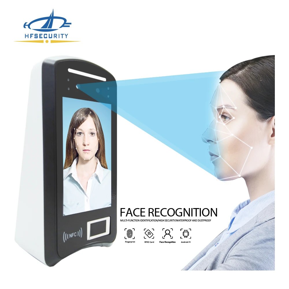 HFSecurity X05 GPS Face Recognition Time Attendance Machine with 4G WIFI TCP/IP Door Access Control System