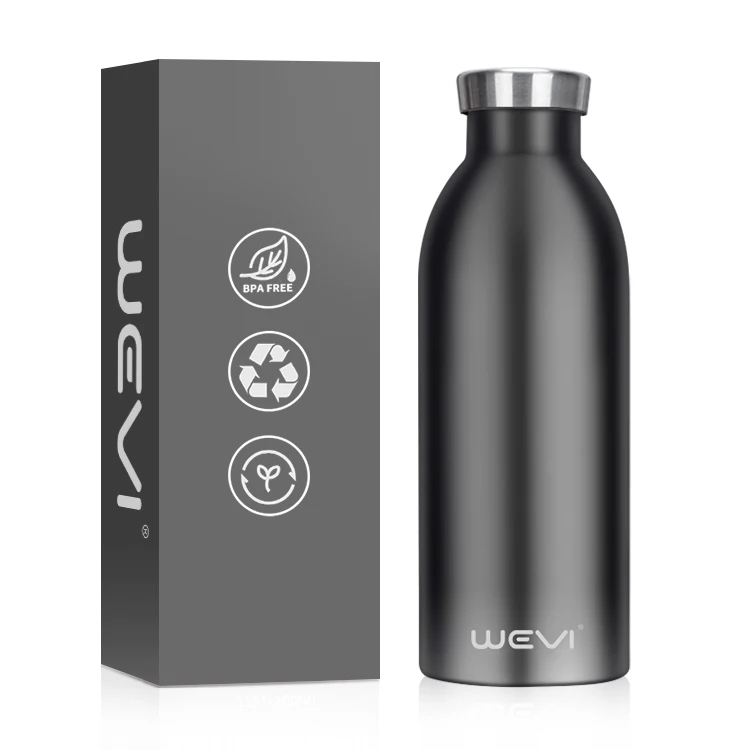 500ml/16oz 304 Stainless Steel Triple Insulated Flask Vacuum Drinking Keep Cold Water Bottles for Hot and Cold drinks