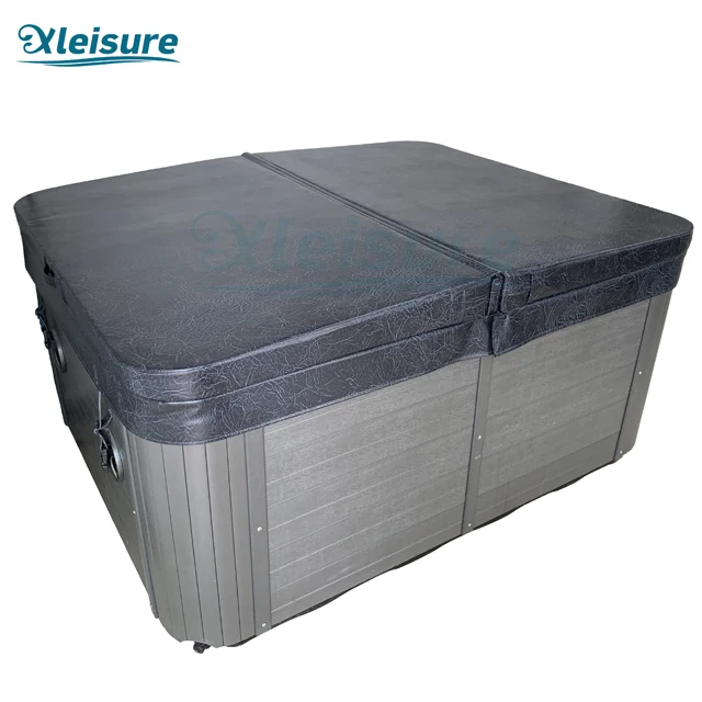 Hot-selling outdoor waterproof durable balboa whirlpool foam custom spa cover for hot tubs for massage spa in charcoal