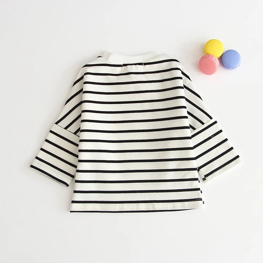 
Stripe Infant Base Shirt Long Sleeve Baby Tops For Girl 