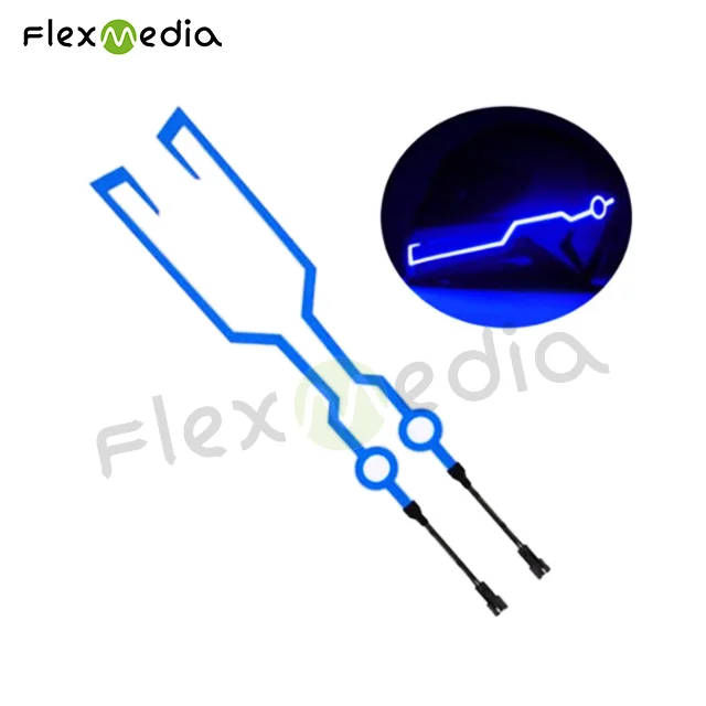 China factory supply new design motorbike EL light helmet sticker motorcycle waning sign suit for any kinds of melmet