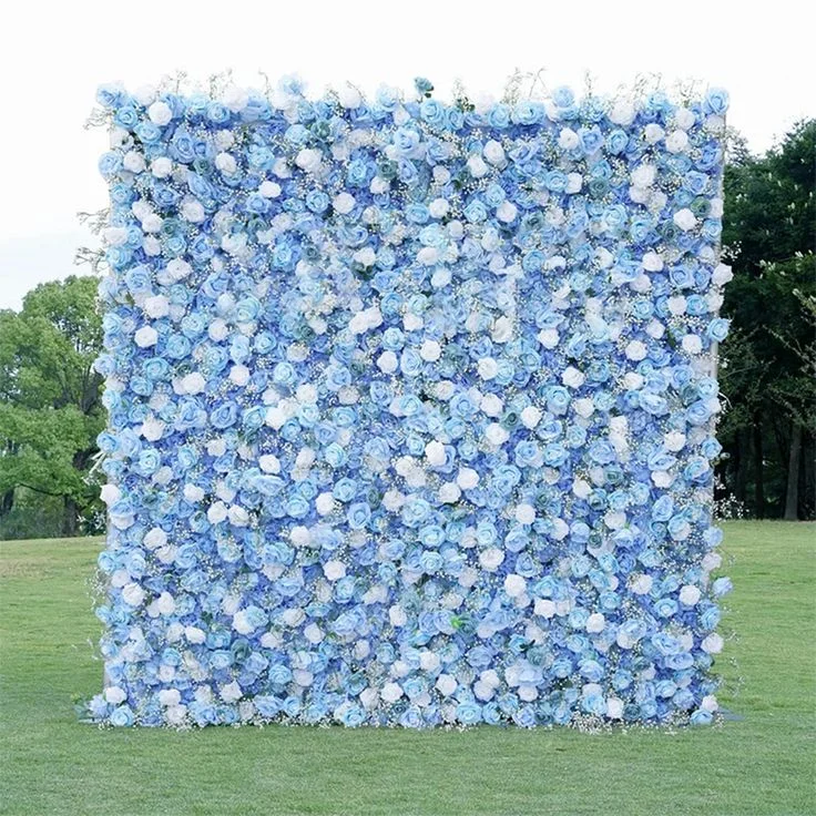 Wedding Event Silk Floral Artificial Rose Flower Wall For Garden Backdrop For Wedding Home Party Decoration