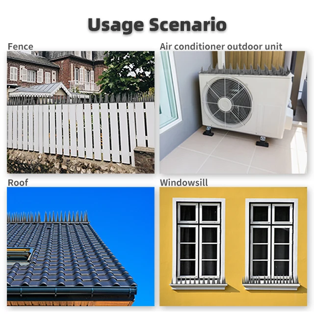 Defender Spikes Plastic Bird Spikes for Pigeons and Other Small Birds Squirrel Deterrent