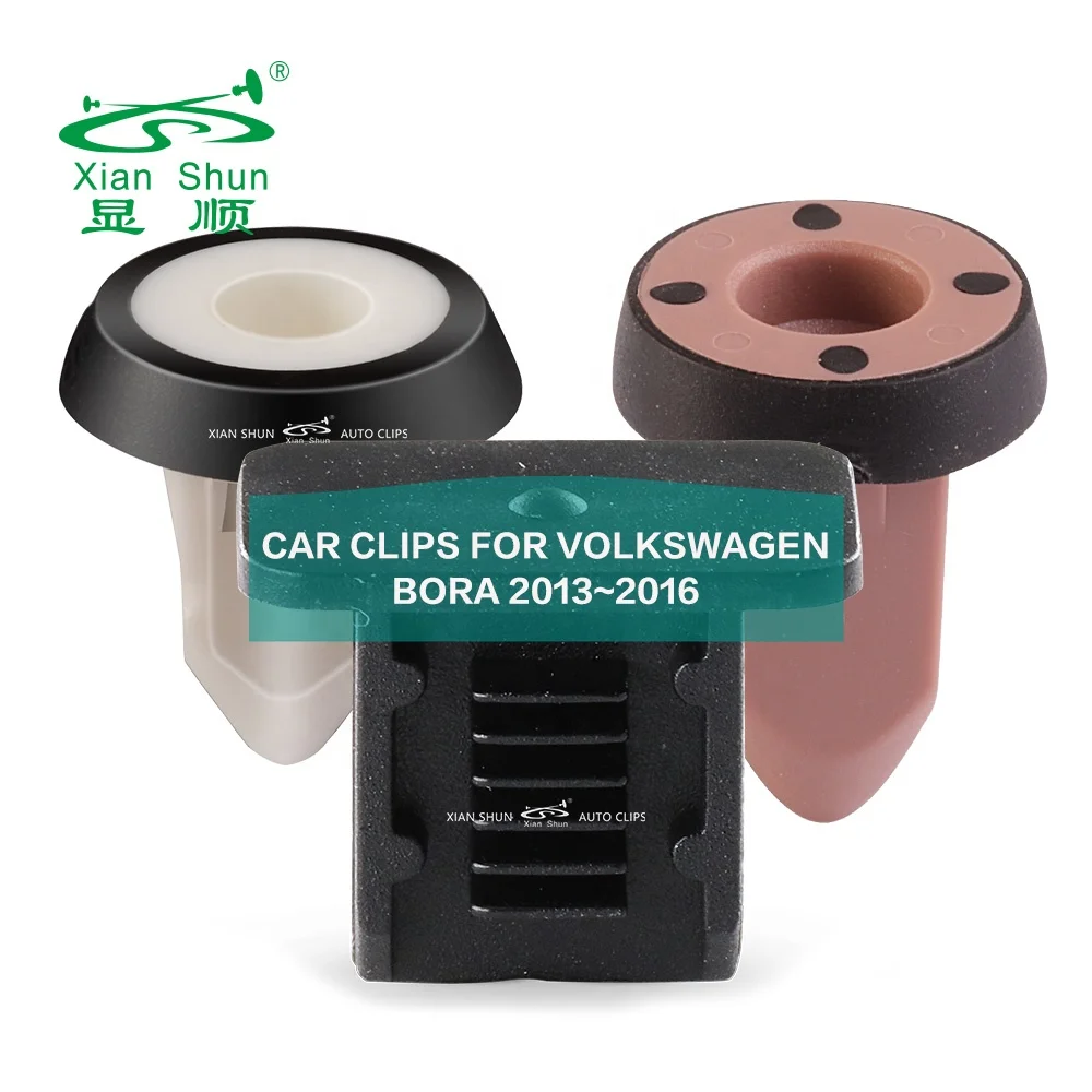 Car Clips For Volkswagen BORA 2013 2014 2015 2016 Body Trim Clip Bumper Door Panel Side Moulding Auto Fastener Clips