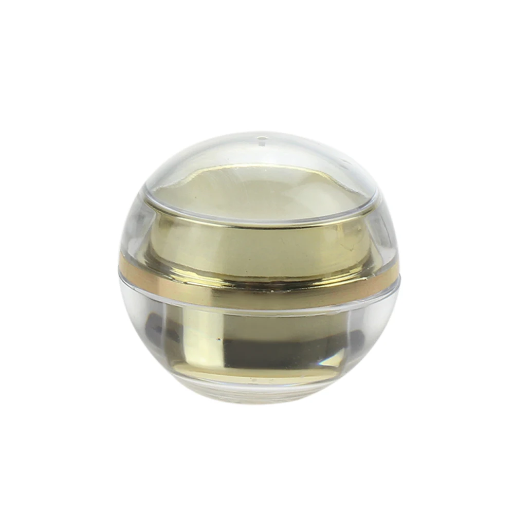 Ball Shaped Acrylic Jar empty cream jar acrylic cosmetic jar 5g yellow container packaging