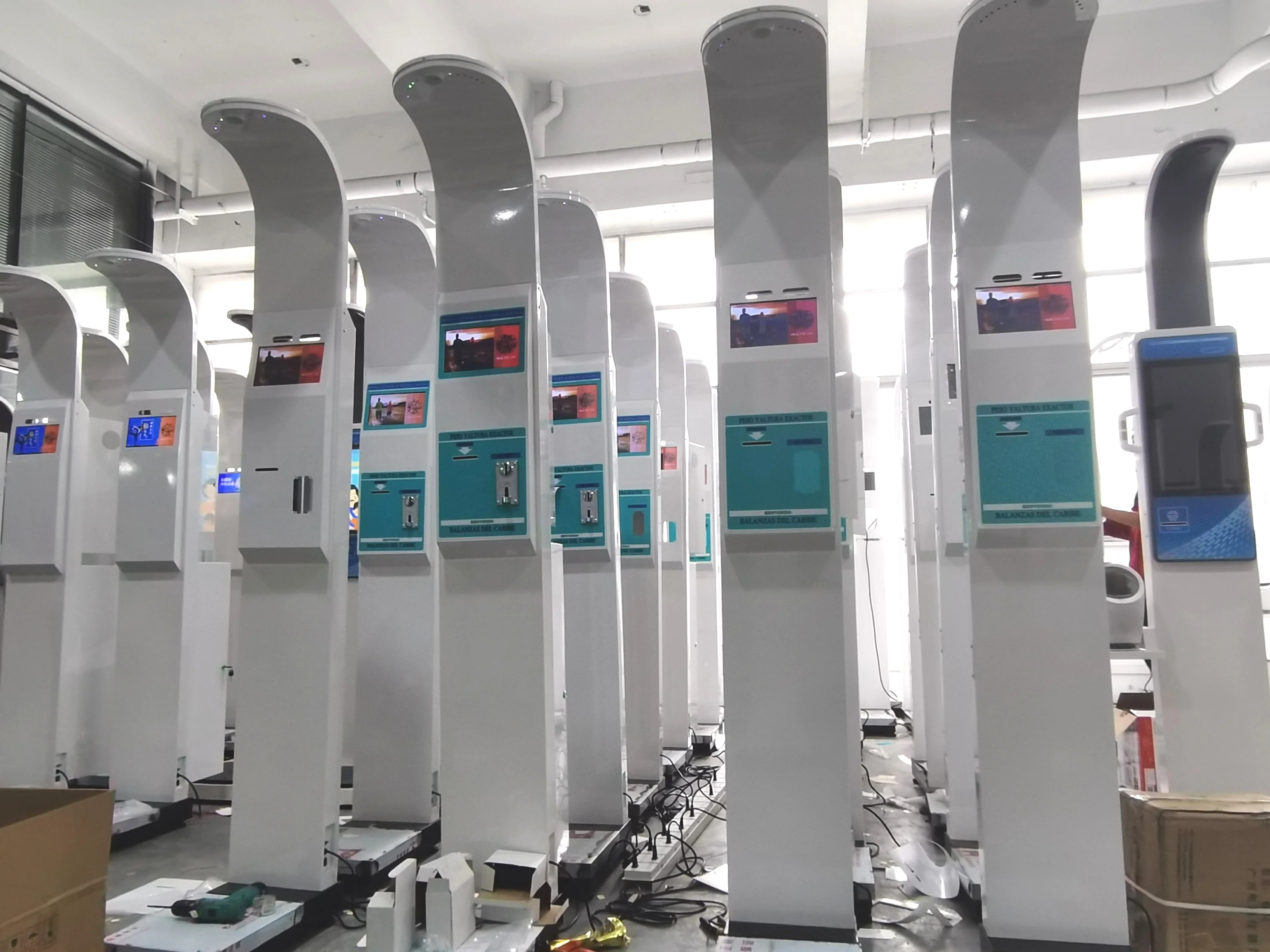 height and weight machine scales 200kg wifi lcd electronic digital weighing printing scale