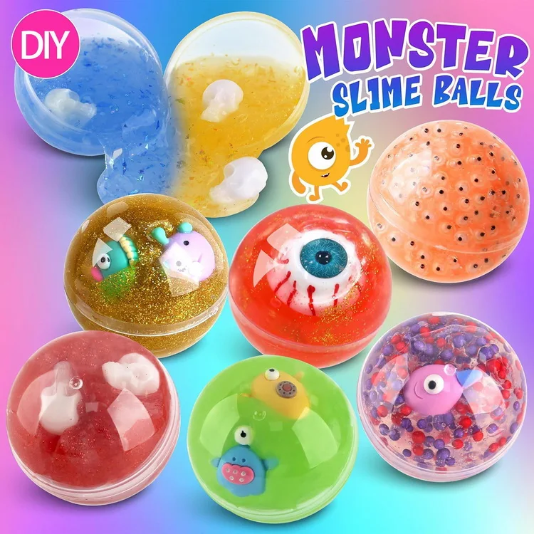 Creative DIY Bubble Glue Beauty Girl Monster Fake Water Crystal Slime Set