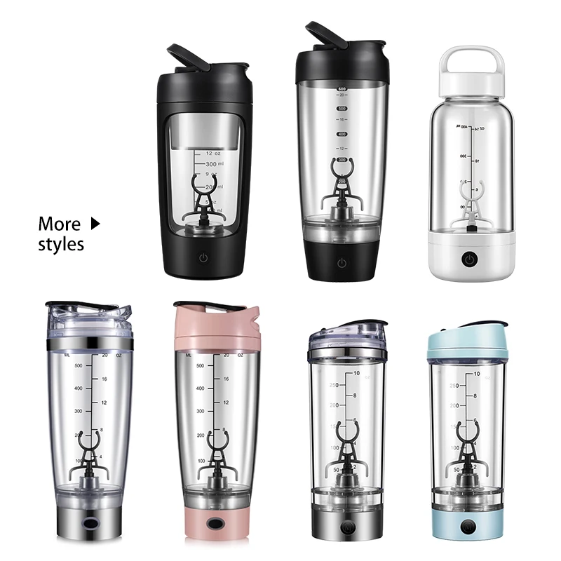 B22078R Custom Wholesale Electric Shaker Cup Protein Gym Sport Shaker Bottle Mixer Electric Protein Shaker Bottle Blender