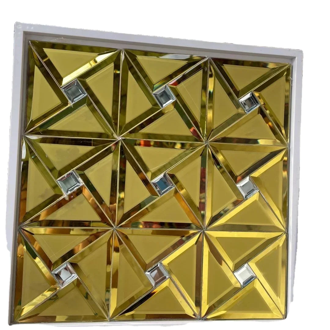 Crystal  Mosaic Glass Tile Edging Mirror TV wall decoration glass Mosaic Tile