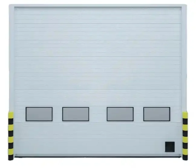 HZSY Industrial Automatic Overhead Steel Thermal Insulated Vertical Lifting Sectional Door for Warehouse and Loading Dock