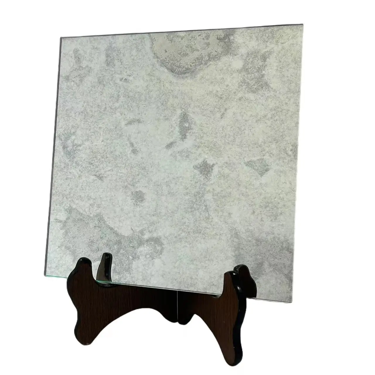 Wholesale High Quality Retro Design Custom Beveled Classical Wall Decorative Gray Antique Mirror Tiles Glass
