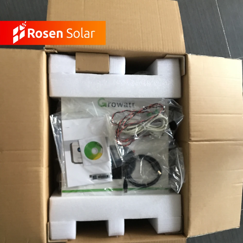 Growatt 5KW Hybrid Inverter SPF 5000ES  integrated MPPT Controller Stackable 5kw inverter solar system