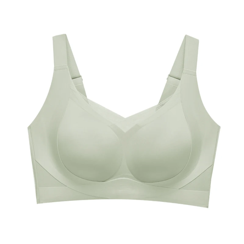 Manufacturer Bright Light Cross Neckline Mesh Bra Breathable Shaping Bra