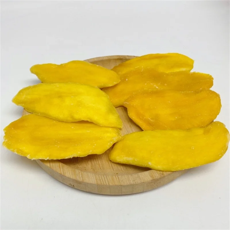 Factory Wholesale Price 100% Natural No Additive Sweet Fruit Snack Air Dried Mango Slices