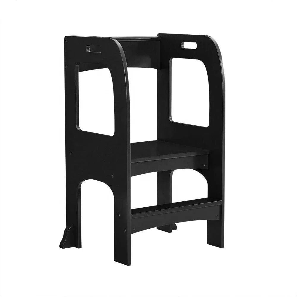 
high quality factory kids child step stool kitchen helper standing learning tower for toddler hand washing 