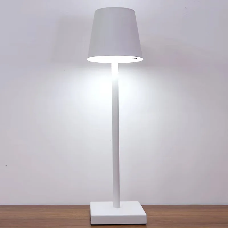 Modern European Table light Hotel Restaurant Decoration Rechargeable LED Table Lamp Romantic Dinner Light zafferano poldina pro