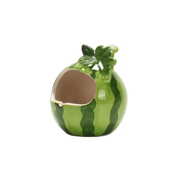 Fruit-Shaped Lemon Apple Watermelon Ceramic Ashtray