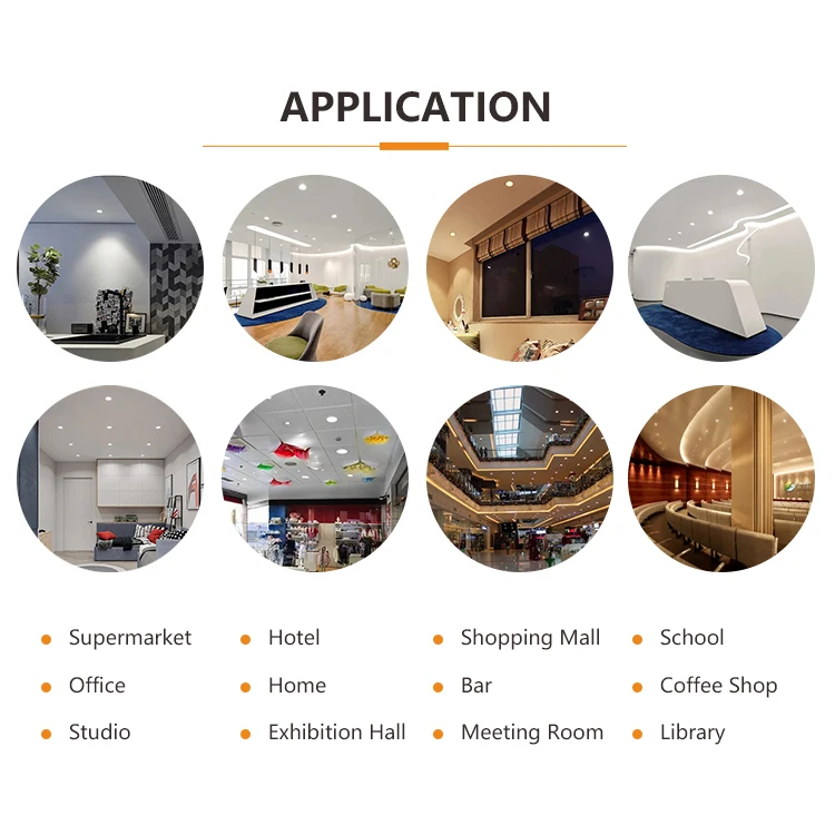 Long Service Life Commercial Ceiling Spot Light Hotel Aluminum Recessed LED COB Spotlights