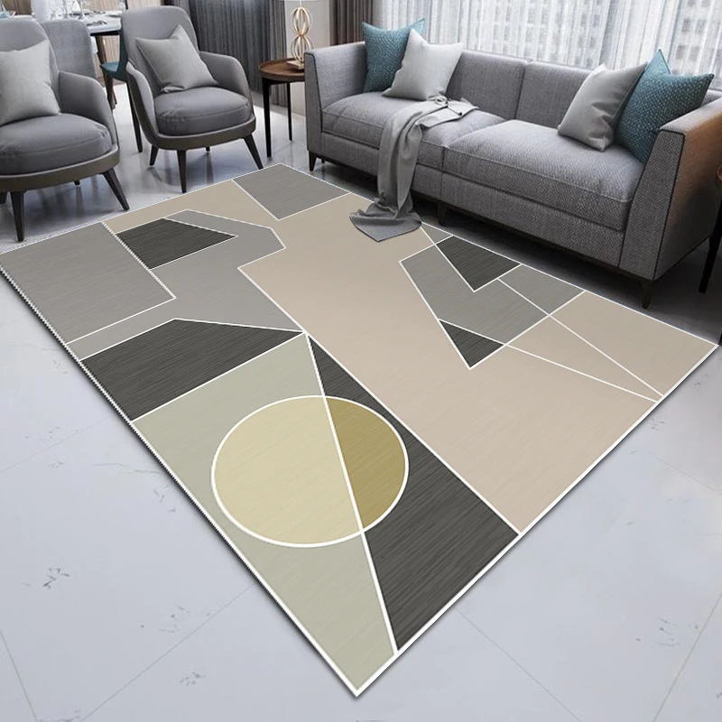 Best Price Modern Geometric Rugs 3d printed Crystal velvet Living room Carpet bedroom floor carpets