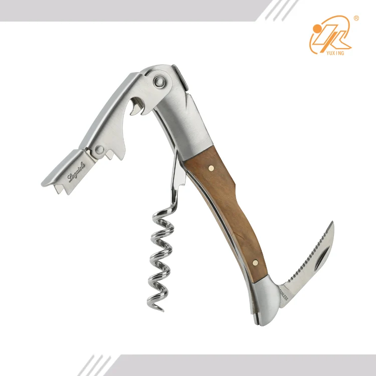 New design high quality laguiole beer opener waiters knife opener corkscrew wine corkscrew waiters knife