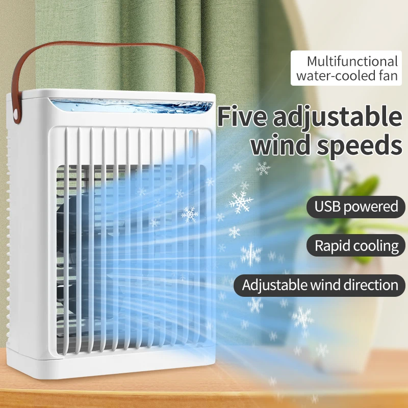 3GOLD Wireless Portable Mini Desktop Air Conditioner Fan Personal Space 3 Wind Speed Cooler Air Cooling Water Fan