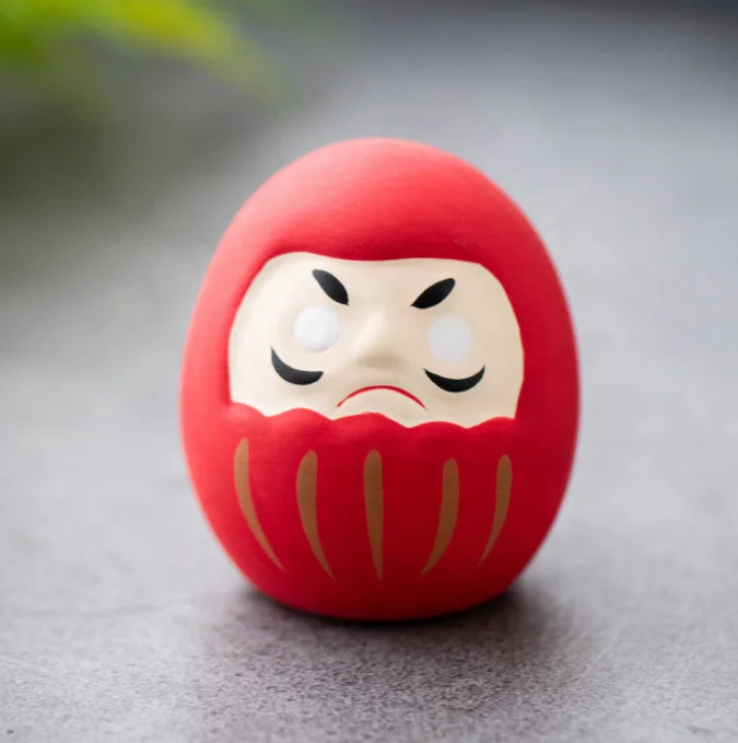 Японская Мини милая маленькая фигурка Бодхидхарма в подарок керамические куклы удачи Дарума для автомобиля 1 5 дюйма