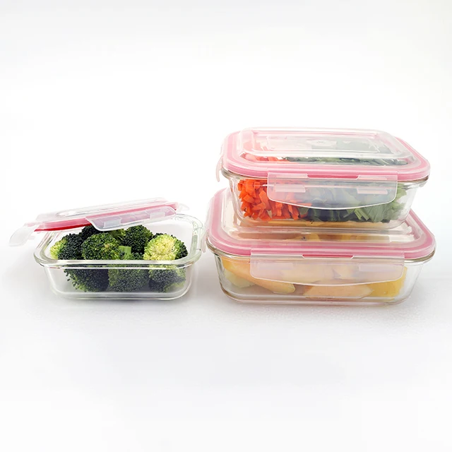Top Ten Sale 3 Compartment Microwave Food Container Glass Lunch Box China Storage Boxes & Bins Eco-friendly Multifunction Modern