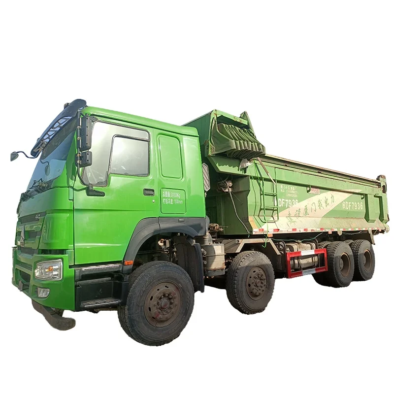 Used Diesel Type Sinotruk Howo 380hp 8x4 40ton Dump Truck EURO3 In Africa