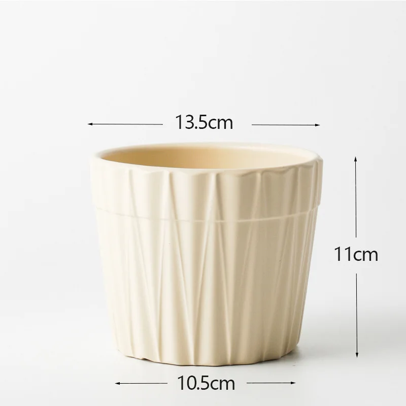Nordic Ins Ceramic Flower Pot Simple Creative Home Gardening Orchid Planter Luxury Outdoor Nursery Wholesale Desktop Living Room