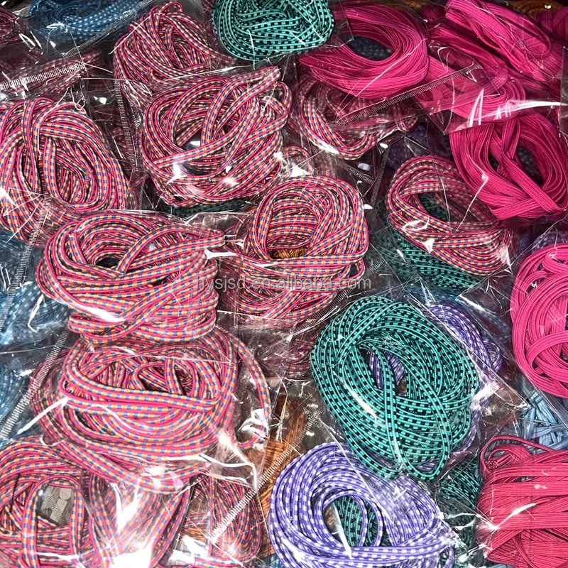 Factory Price Flat Round  Polyester High Elastic Chinese Jump Rope
