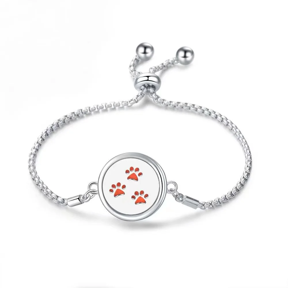 Stainless steel hollow tree of life aromatherapy Bracelet creative essential oil can open lovers adjustable magnetic bracelet