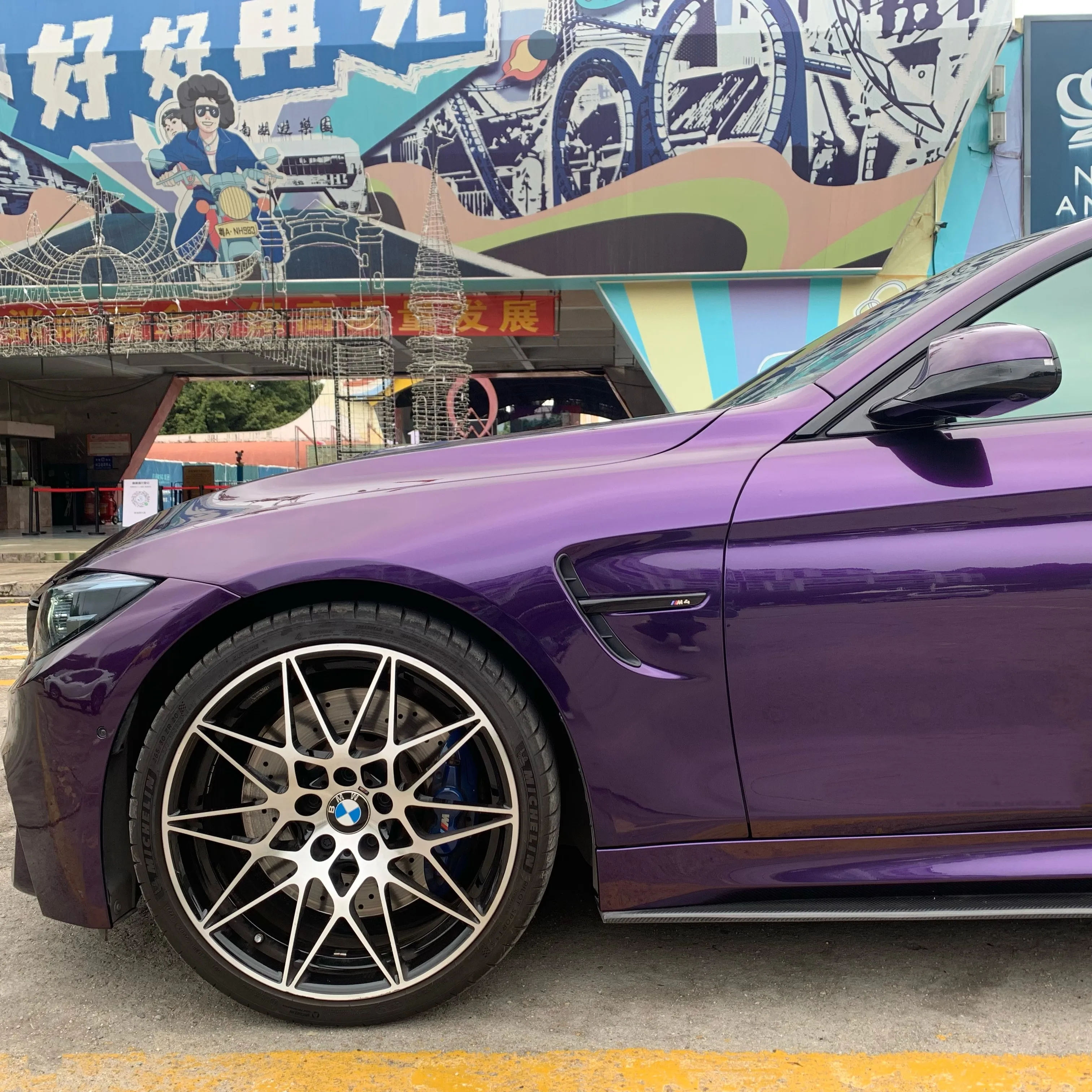 Metallic Midnight Purple Vinyl Wrap Outdoor 3-5 Years Warranty Premium PET Car Body Decoration Wrap Film