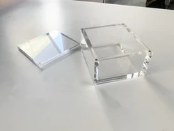 Luxury Acrylic Display Packing Box Clear Plastic Storage Box Organizer 10mm Thickness Customized