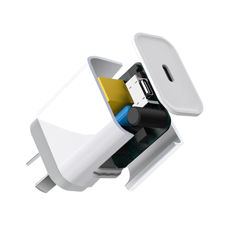 HSUEL 2021 usb c charger 30w slim AU plug Mobile Portable Charger adapter 30w GaN Charger