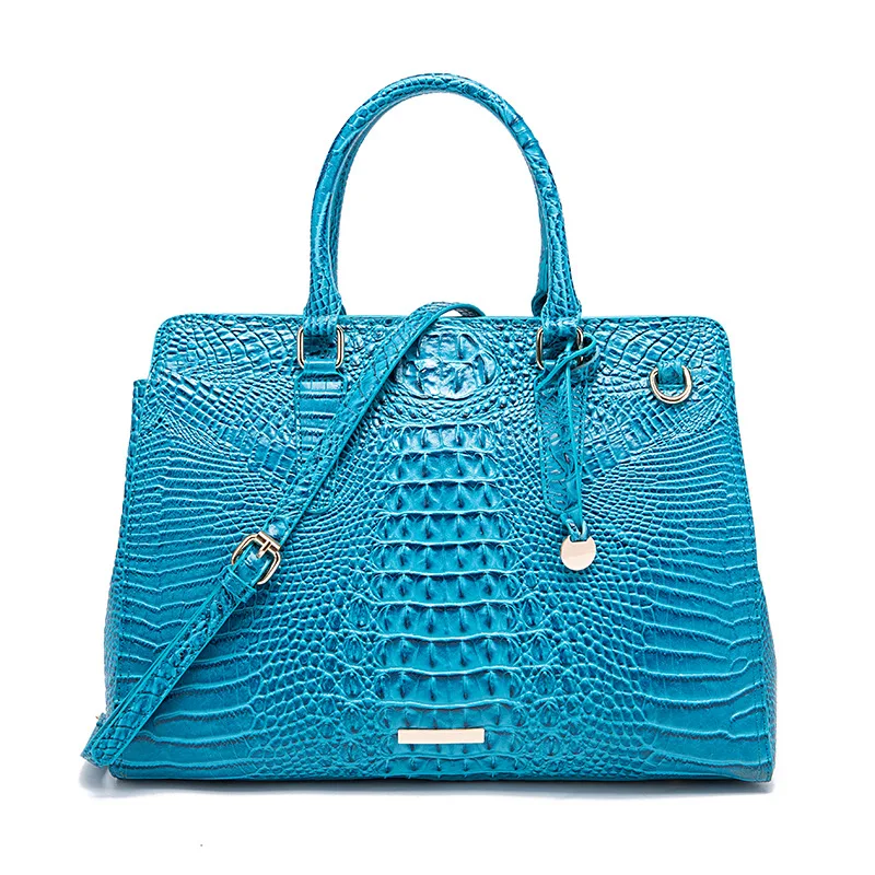 Private Label Trendy Crocodile Pu Leather Women Hand Bags Bulk Wholesale Womens Tote Bgas Fashion Luxury Custom Ladies Handbags