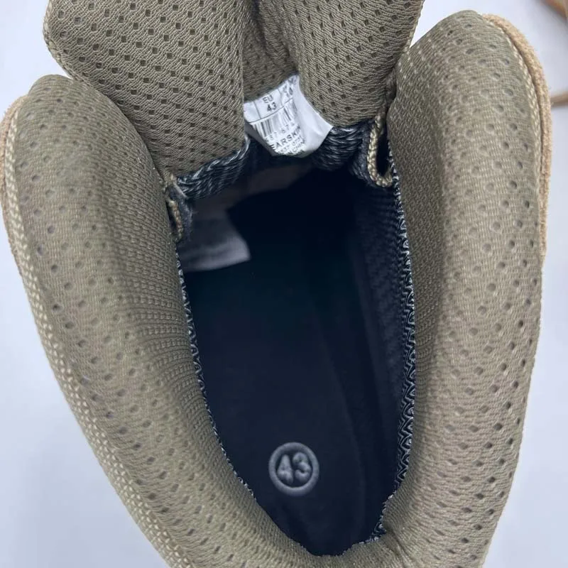 PU injection oil slip resistant suede leather lightweight fashionable men hiking jungle safety boots