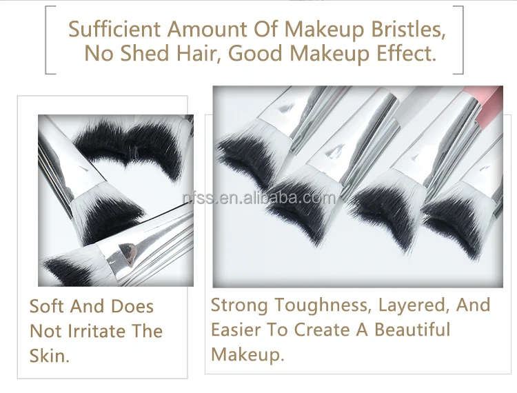 Private Label Eyeshadow Cleansing Remover Lash Extension Cleanser Cleaning Makeup Brushes Curved Fluffy Eyelash  Brush