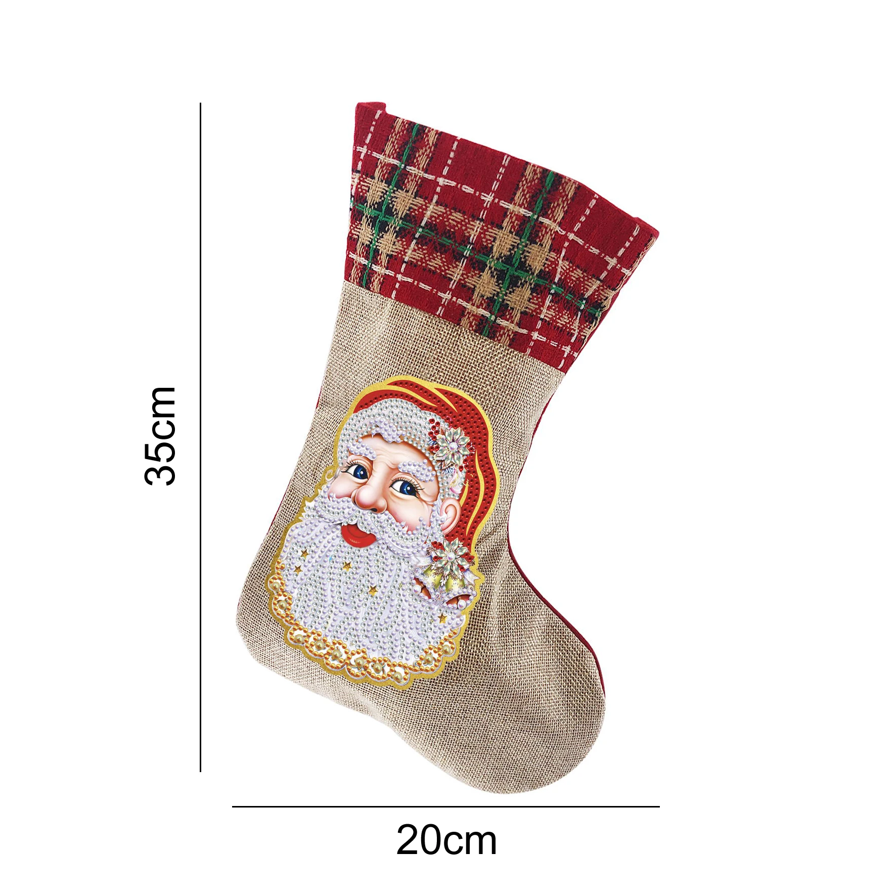 Diamond painting socks Christmas tree bells snowman gifts for children parent-child interaction