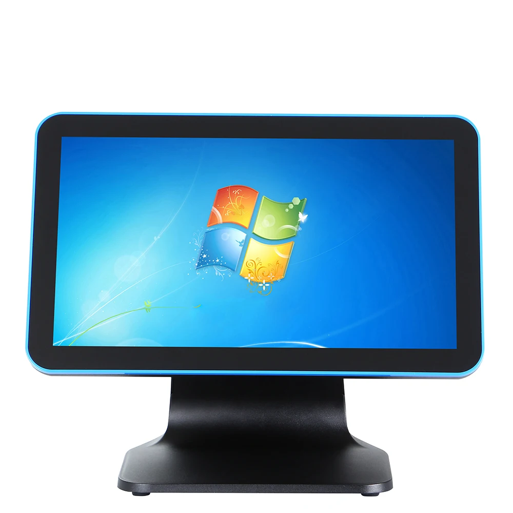 POS Machine 15.6 Inch Win10 Dual Screen Monitor Capacitive Touch Cashier Machine POS System Core I3 for Retails