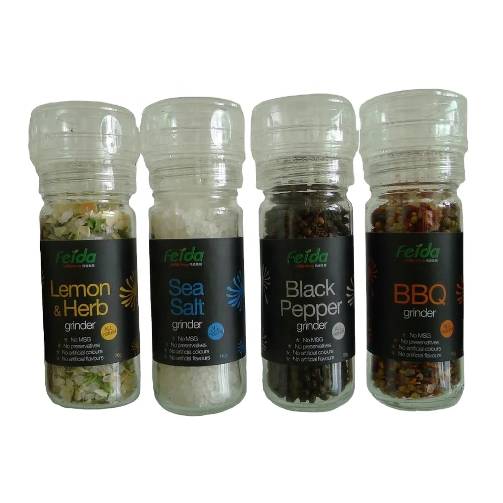 High quality black pepper seasoning steak barbecue essential grinding bottle